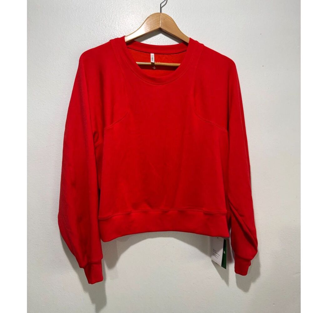 Halara sweatshirt athleisure outdoor workout perform sport red soft women XL New